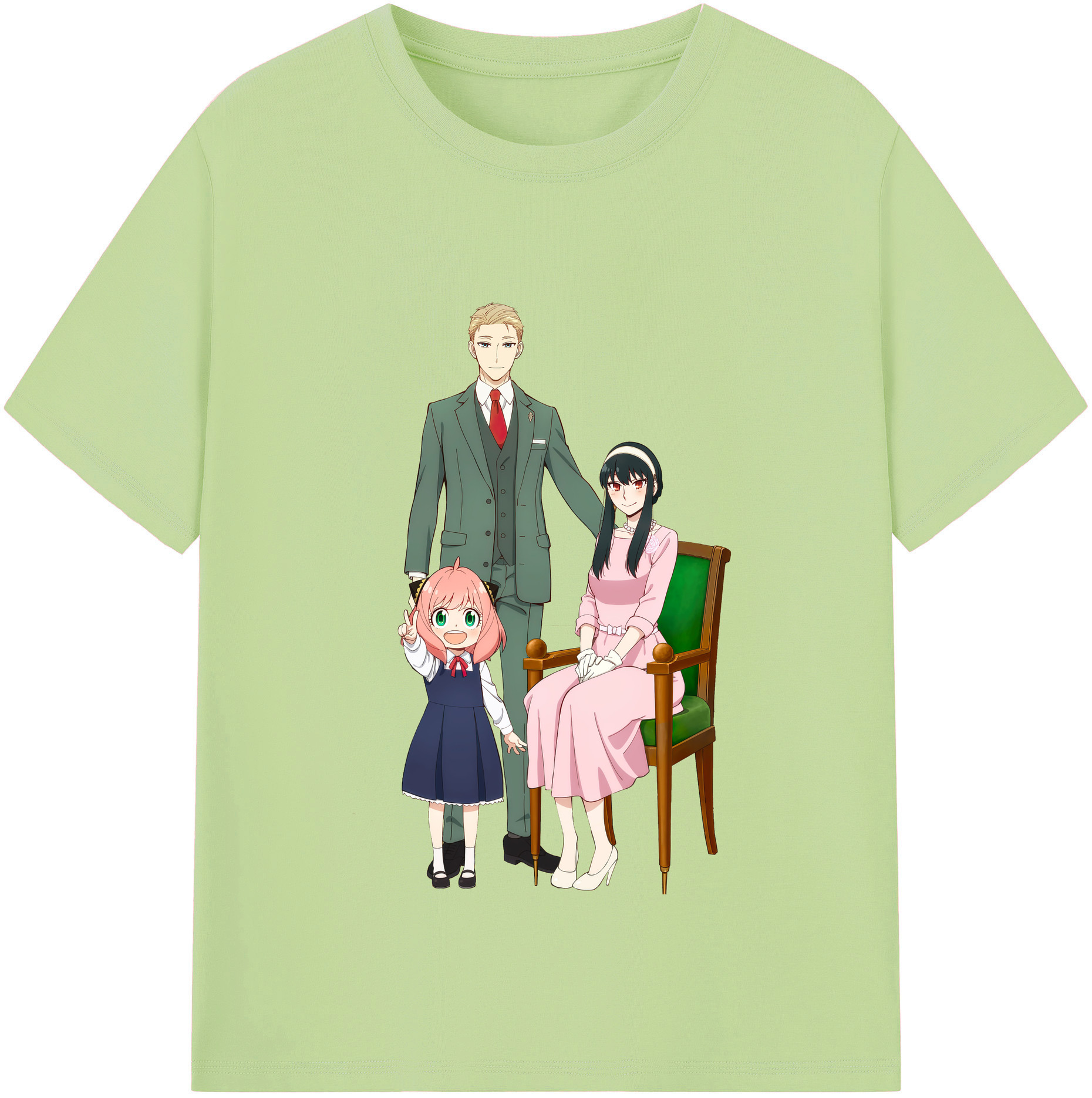 （画像用） SPY×FAMILY间谍家家酒 綿100％半袖Tシャツ（フロントプリント）